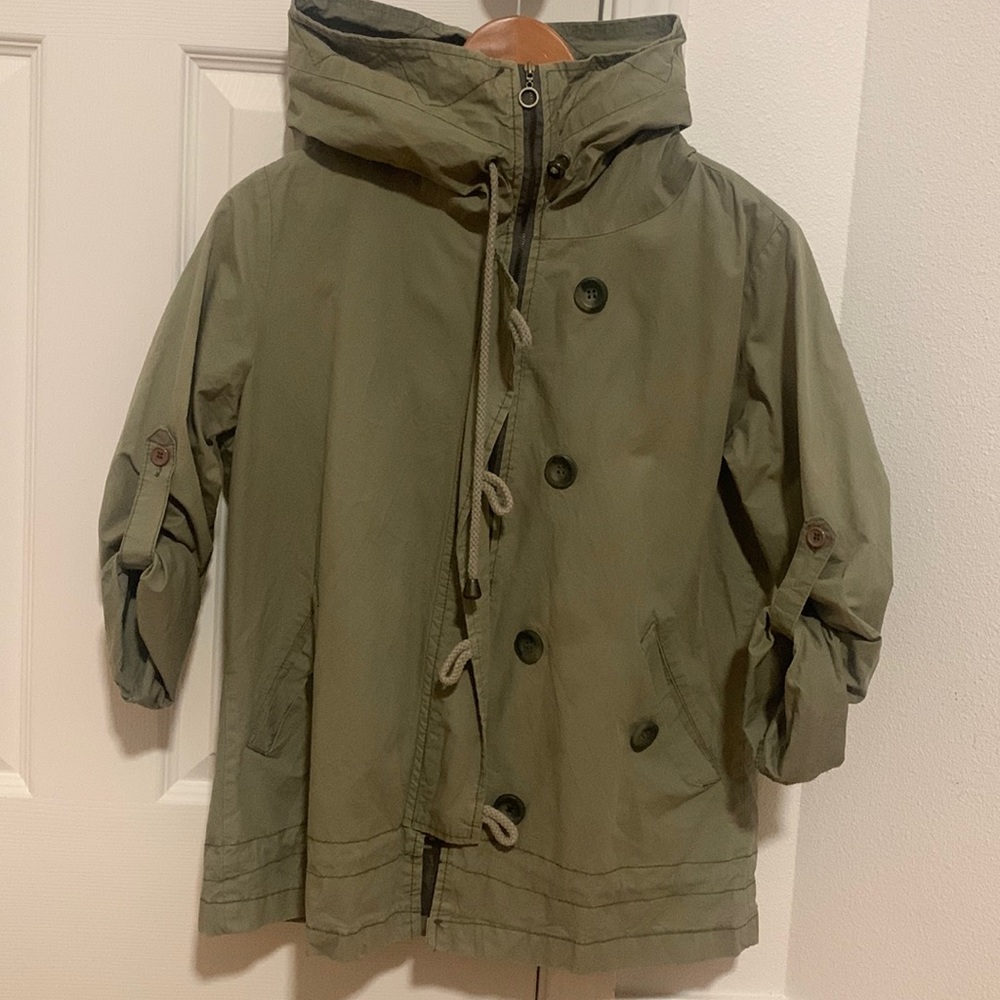 Lightweight green utility jacket